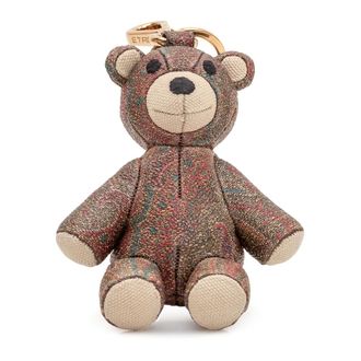 Etro Paisley Bear Charm - female - Etro - Keychains - Brown - ONE SIZE - Accessories