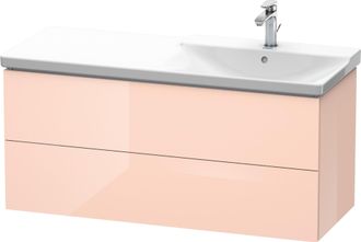Duravit Duravit L-cube M&oacute;dulo Mural 1220mm De Ancho, Profundidad 481, 2 Cajones, Apto Para P3 Comfort Art&iacute;culo 233412, Lavabo A La Derecha, Color: Perla De Al
