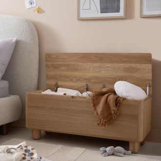 La Redoute Interieurs Bank/opbergkist in eiken en fineer, Piero