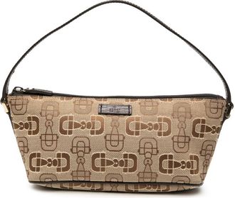Gucci Pre-owned Gucci Printed Canvas Horsebit Boat Ladies LWE21D0BJ0N7XA85