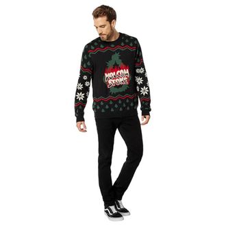 Volcom Holi Dazed Sweater Mens Black Long Sleeve Pullover Cozy RED435