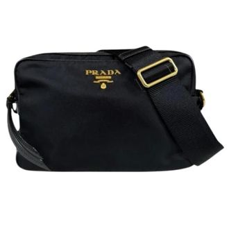 Prada Pre-owned Vintage Schoudertas - Dames - Pre-owned - Zwart - Maat: ONE Size Nylon