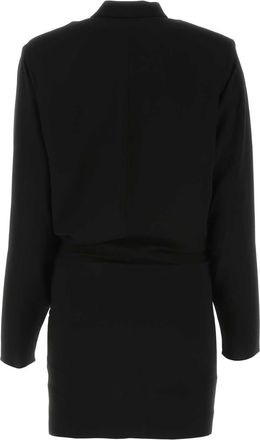 Isabel Marant Womens Lazeli Dress Black Acetate Polyester