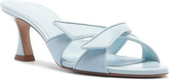 Alexandre Birman Tita Crisscross Slide Sandal in Dust Blue at Nordstrom, Size 6.5