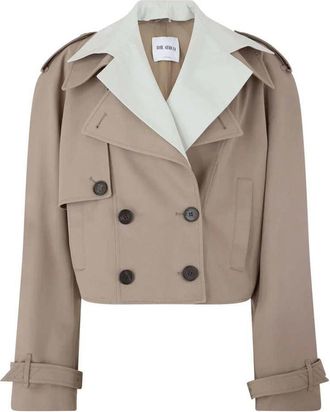 The Attico Der Attico Short Gabardine Trenchcoat