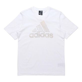 adidas Athleisure Casual Sports Round Neck Short Sleeve White ED7260