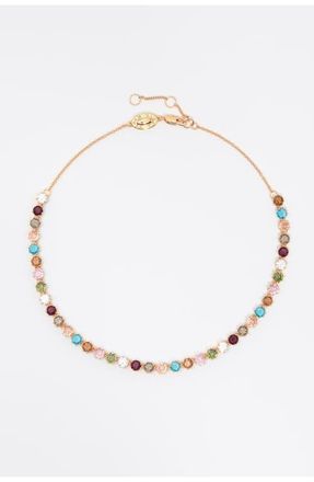 Bimba & Lola Chain Crystal Necklace in Gold at Nordstrom