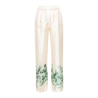 F.R.S. For Restless Sleepers Pantaloni in misto seta con stampa floreale - - Trousers - Donna - Multicolore - L