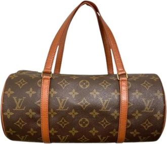 Louis Vuitton Pre-owned Monogram Canvas Handtas - Dames - Vintage Handtas - Bruin - ONE Size - Vintage