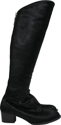 Alexander Wang Knee-High Boots in Black Pony Hair