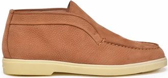 Santoni Suede Ankle Boot - Beige