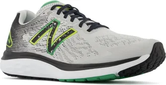 New Balance Mens 680V7 Shoe In Grey/black/lemonade