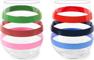 Kate Spade New York set of two stemless wine glasses in Multi at Nordstrom Rack