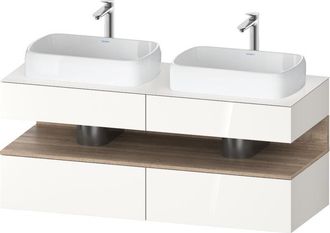 Duravit Qatego Consola Mueble Bajo Lavabo, 2 Extensiones, 2 - Duravit