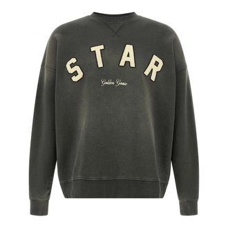 Golden Goose Star Sweatshirt - male - Golden Goose - Sweatshirts - Gray - S - Sweatshirts & Hoodies