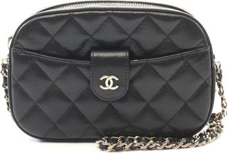 Chanel Caviar Skin Matelasse Camera Bag