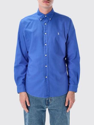 Polo Ralph Lauren Camicia in cotone con colletto button-down e logo