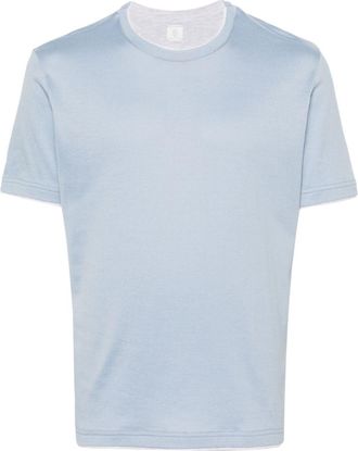 Eleventy layered cotton T-shirt - men - Cotton - S - Blue