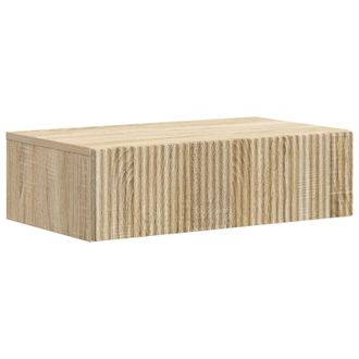 vidaXL Mesa Lateral Montada En La Pared Roble Sonoma 59 X 34,5 X 17 Cm Vidaxl
