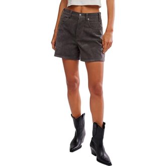 Free People Tippi Faux Suede Shorts in Dark Grey at Nordstrom Rack, Size 25