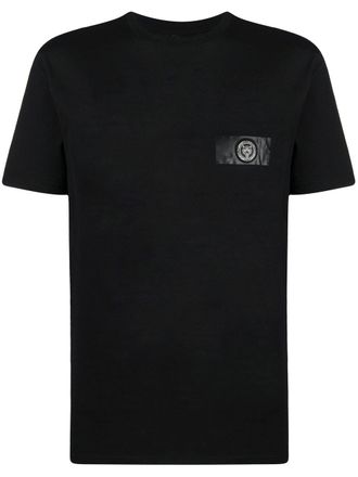 Plein Sport logo-patch short-sleeved T-shirt - Black