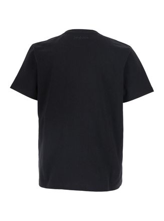 Saint Laurent Cotton Round Neck T-Shirt - Black