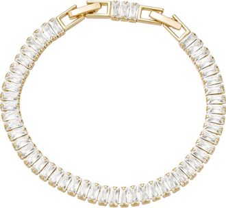 Untamed Petals Polly Tennis Bracelet in Gold at Nordstrom