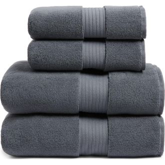Nordstrom 4-Piece Luxury Bath Towel & Hand Towel Set $136 Value in Grey Onyx at Nordstrom Rack, Size 4 Piece Set