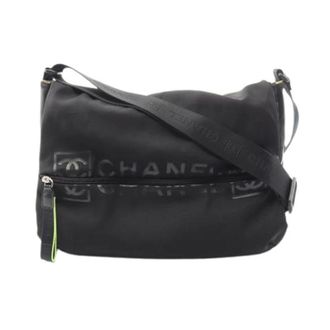 Chanel Pre-owned Cross Body Bags, male, Black, Size: ONE SIZE Pre-owned Nylon Crossbody Bag