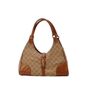 Gucci Pre-owned Shoulder Bags, female, Beige, Size: ONE SIZE Pre-owned Le New Jackie Shoulder Bag