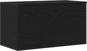 vidaXL Caja De Almacenamiento Roble Negro 84 X 42 X 46 Cm Vidaxl