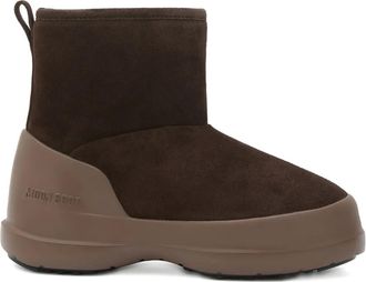 Moon Boot Mezzaluna rain boots - unisex - Bovine Leather/Polyester/Polyamide/Synthetic Rubber/Polyethylene vinyl acetate (PEVA) - 44 - Brown