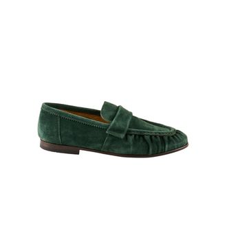 Rolando Sturlini Loafers, male, Green, Size: 10 1/2 US Crosta Piuma Loafer