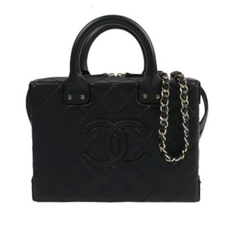 Chanel Pre-owned Quilted Satchel - Dames - Pre-owned - Zwart - Maat: ONE Size Leer