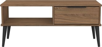 Welcome Furniture Helsinki Ready Assembled 1 Drawer Coffee Table in Carini Walnut - Welcome Furniture | TJ Hughes