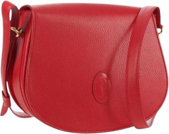 Cartier Pre-owned Cross Body Bags, female, Red, Size: ONE SIZE Pre-owned Vintage Shoulder Bag