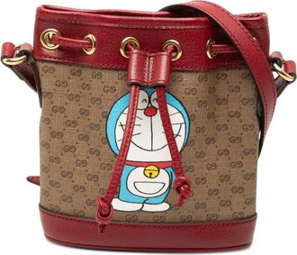 Gucci Pre-owned Gucci Micro GG Supreme Doraemon Bucket Bag Ladies HI8ZEQ0RKFG63G4B
