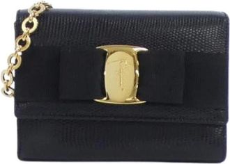 Ferragamo Pre-owned Mini Bags, female, Black, Size: ONE SIZE Pre-owned Mini Shoulder Bag