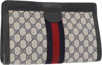 Gucci Pre-owned Clutches, female, Beige, Size: ONE SIZE Pre-owned Plastic Clutch