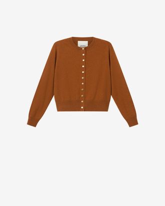 Isabel Marant Idesia Wool Cardigan - Women - Caramel - Size 34 - Isabel Marant