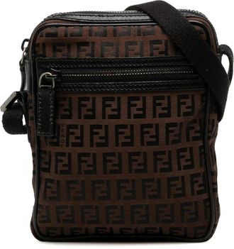 Fendi Pre-owned Patterned Crossbody Bag - Dames - Vintage Schoudertas - Bruin - ONE Size - Vintage