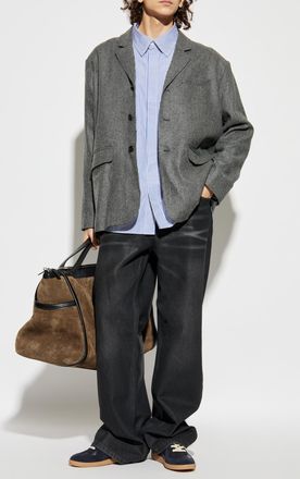 Rhude Shirt With Striped Pattern, Mens, Light Blue