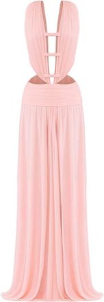 New Arrivals Abito lungo con fiocco - Rosa