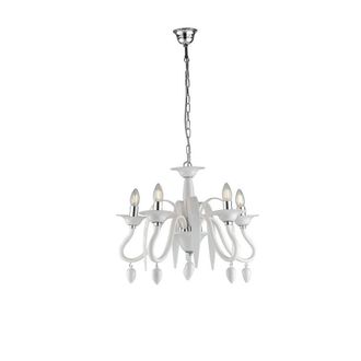 Netlighting ESTEFAN 5 Light Chandeliers White 53x45.5cm | Size: 53x45.5 cm