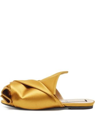 N°21 Pre-owned Raso geknoopte satijnen sandalen - Geel