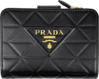 Prada Black Leather Wallet (Bi-Fold) (Pre-Owned)