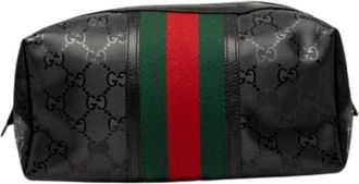 Gucci Pre-owned Canvas Pouch - - Pre-owned - Donna - Nero - ONE SIZE