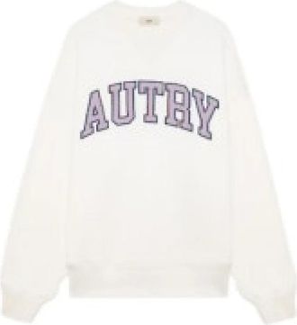 Autry Sweatshirt met Ronde Hals - Heren - Sweatshirts - Wit - S - Katoen - Hoodies & sweatvesten