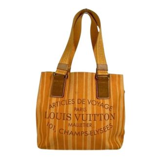 Louis Vuitton Pre-owned Tote Bags, unisex, Yellow, Size: ONE SIZE Pre-owned Canvas Tote Bag