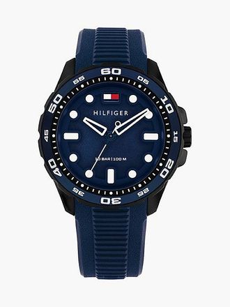 Tommy Hilfiger Blue Silicone Strap Watch